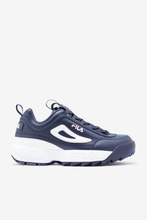 FILA Disruptor 2 Premium Sneakers Navy / Red / White,Mens Shoes | CA.RQXIHZ061